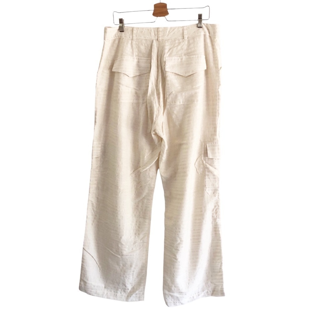Savannah Morrow The Label Pants Maribel Cream Cargo Organic Cotton Hemp Bamboo — image 3 of 8
